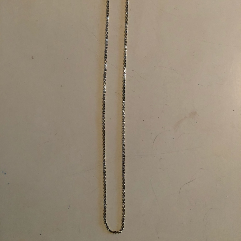 Gold colored chain necklace
